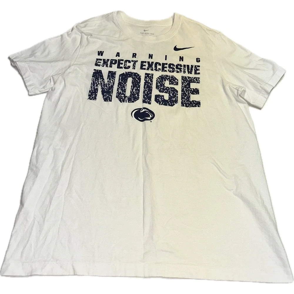 Penn State Nittany Lions NCAA Nike 2019 White Out T Shirt The Nike Tee Men's L